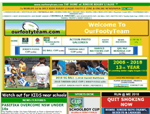 Tablet Screenshot of ourfootyteam.com
